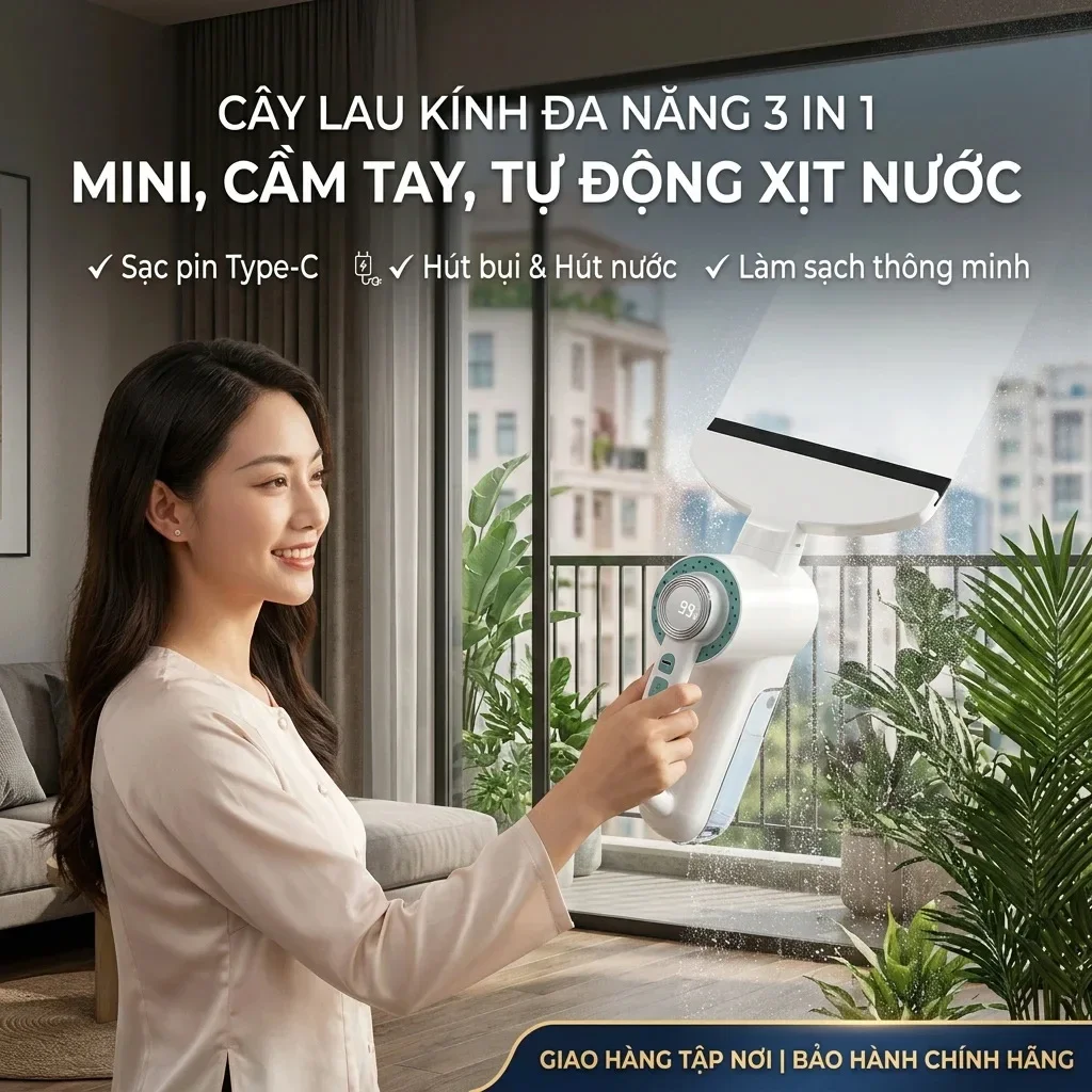 Wireless window cleaner mini handheld small charging household multi-function glass cleaner cross-border with water spraycleaner