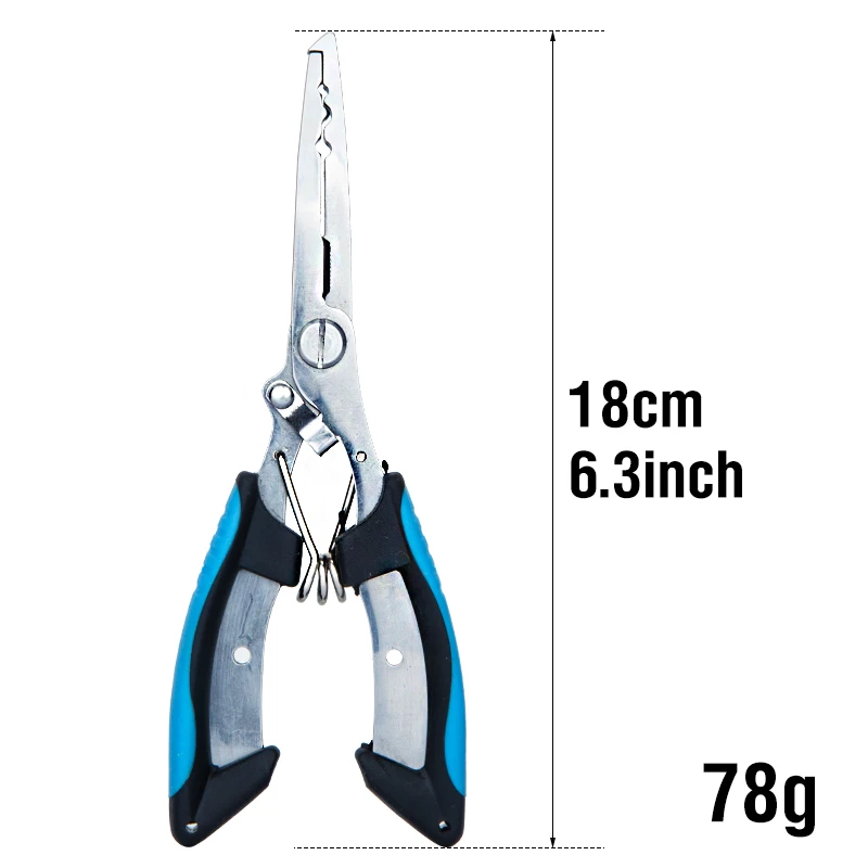 1 Piece Fishing Gear Multi-functional Fishing Accessories Stainless Steel Fishing Pliers Saltwater Resistant