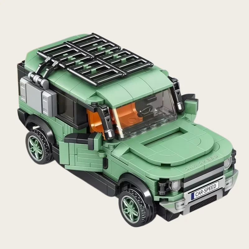 Off-road SUV building model, car DIY assembly bricks, sports car, retro luxury sedan, car decoration ornaments
