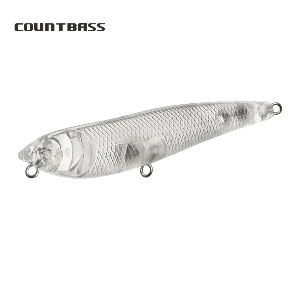 

Countbass 10Pcs Blank Hard Lures 87mm/3.4" 8.5g/0.3oz Floating, Unpainted Fishing Baits Crankbait Wobblers Freshwater Hardbaits