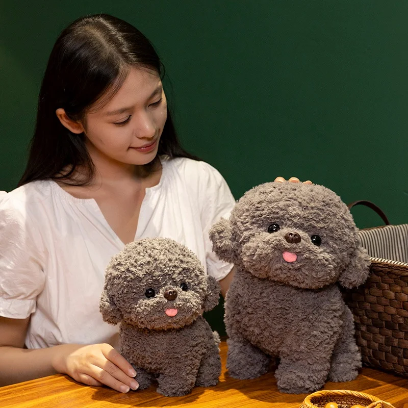 20/30CM Cute Bichon Frise Plush Toys Soft Stuffed Animal Doll Lovely Puppy Dog Pet Toy