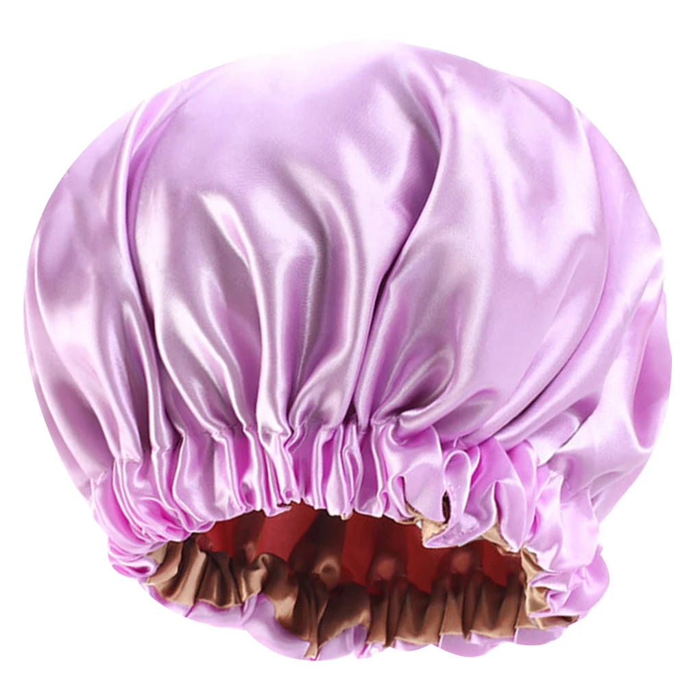 

Sleeping Hat Hair Cap Chemotheraphy Double Layer for Woman Double-Layered Satin