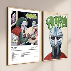 Music Album Star Singer Madvillain MF DOOM Retro 80s Print Posters Art Living Room Home Decoration Wall Decor Painting Picture