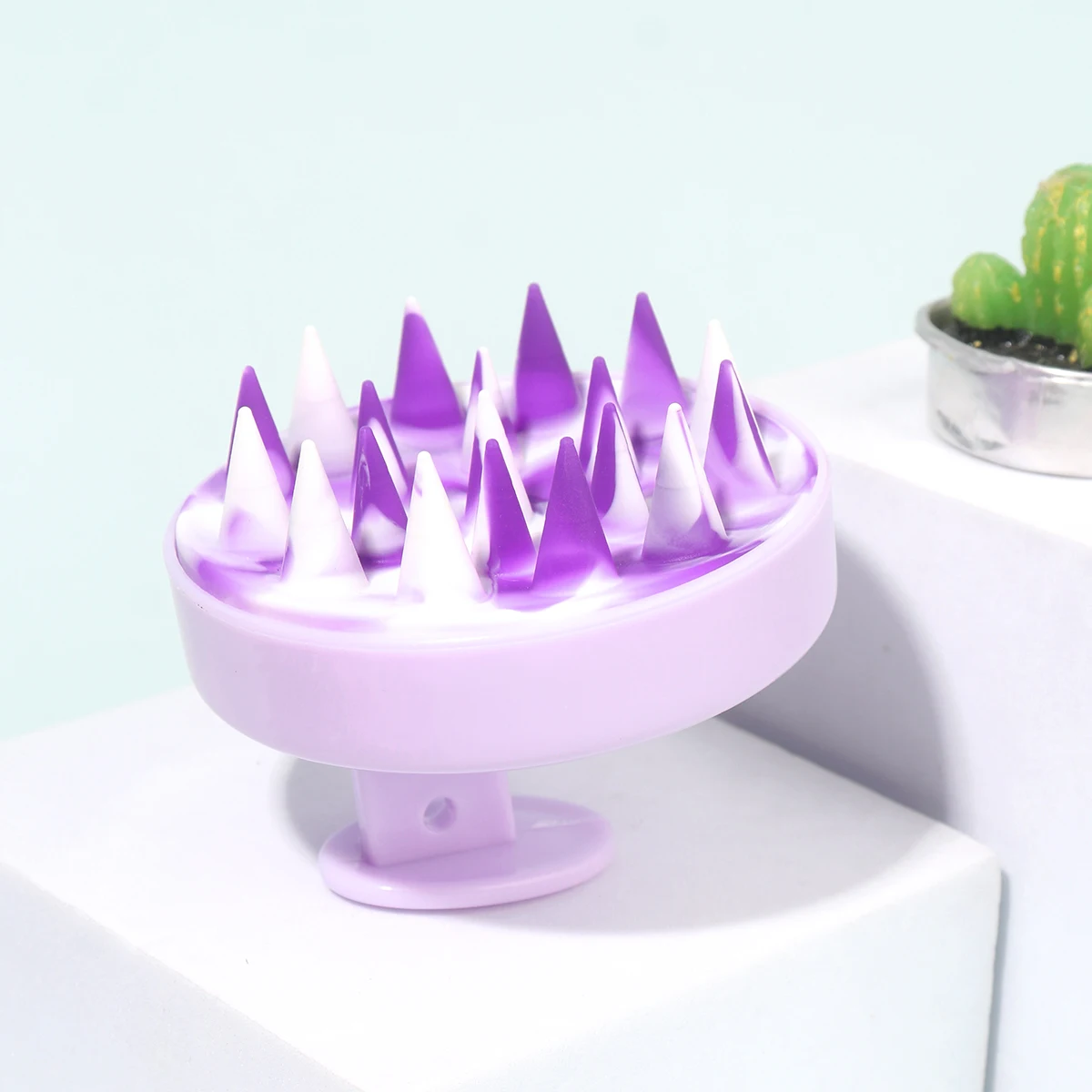 1 قطعة فرشاة شامبو سيليكون مشط تدليك فروة الرأس تنظيف فروة الرأس تدليك الجسم فرشاة حمام أدوات صالون الشعر الخاصة للشعر المستعار الحقيقي #2