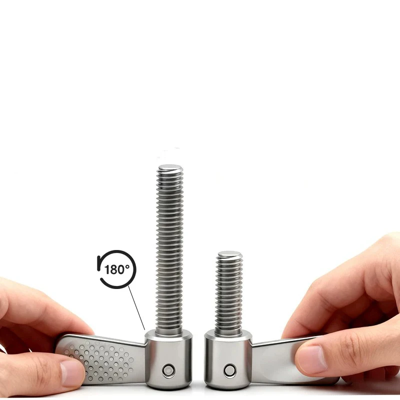 L-Type Quick Release Thumb Screw M4-M6 Knurled Anti-Slip Hand Knob for Fishing Box Umbrella Tripod DIY Mount