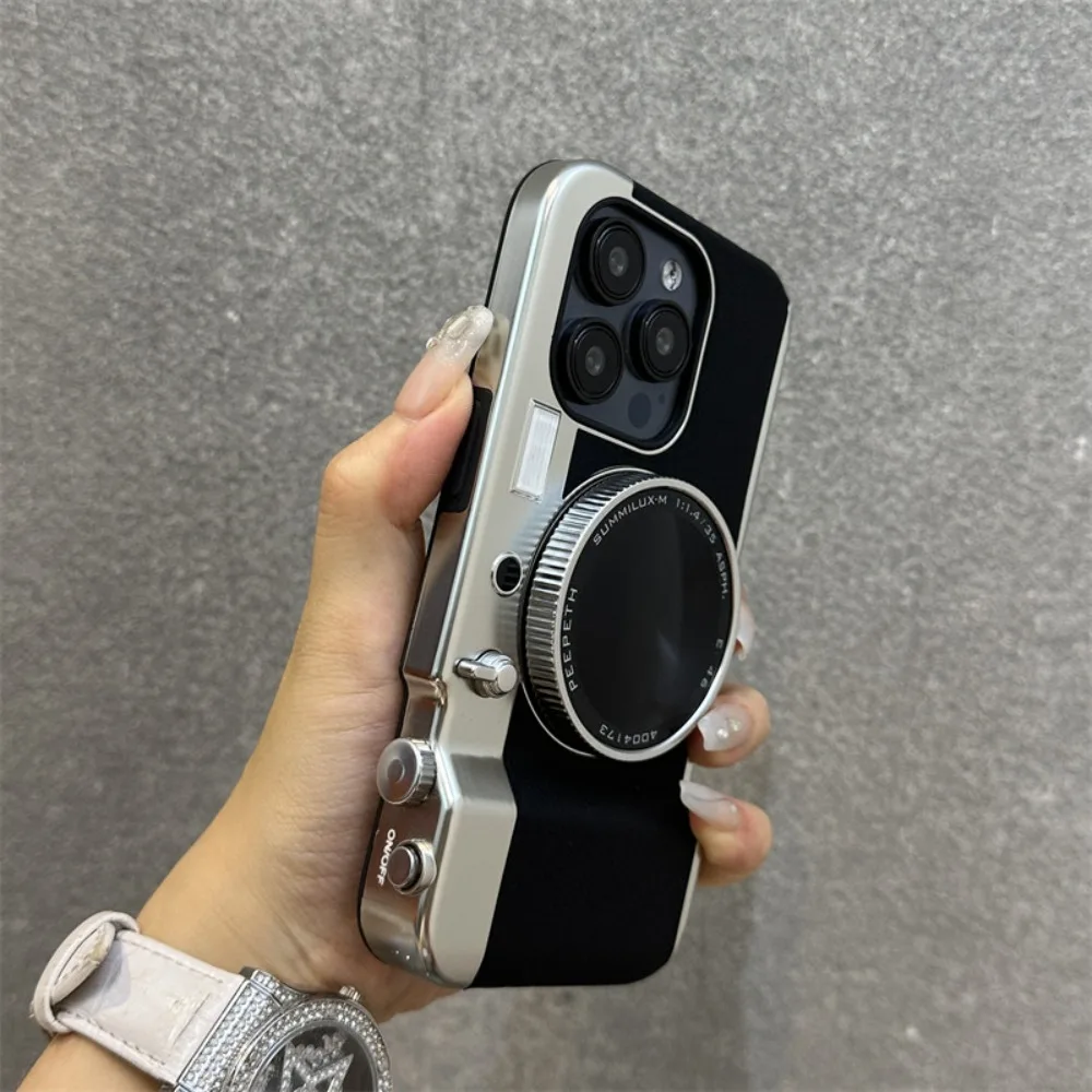 

For iPhone 15 Pro Max Case Integrated Bluetooth Camera Makeup Mirror Compatible with iPhone 15 14 13 12 11