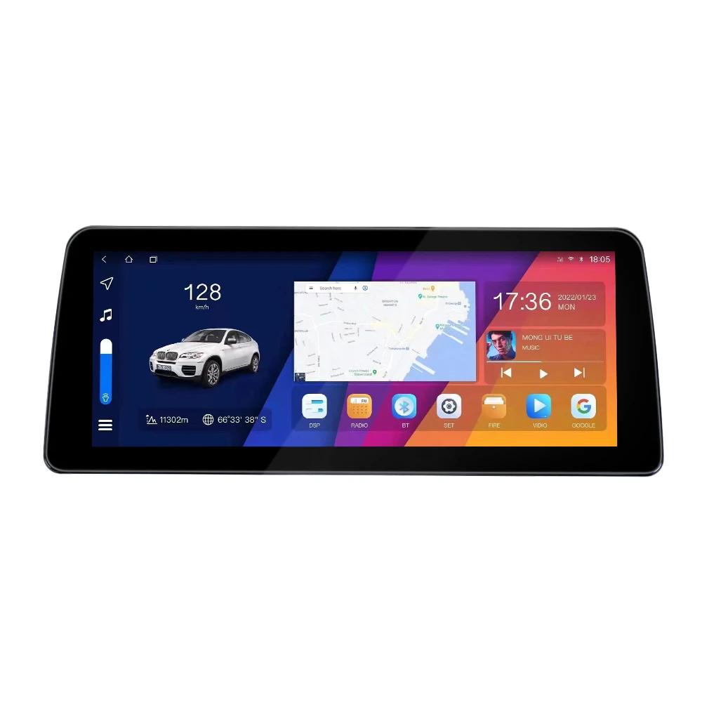 Gps car navigator 2DIN 10.36 inch Android Retractable Touch Screen USB Car  Radio Stereo  DVD player