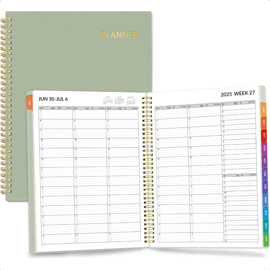 

20252026 Appointment Book QuarterHourly Weekly Monthly from July 2025 to June 2026 8.5x11 Academic Flexible Cover Note Pages P