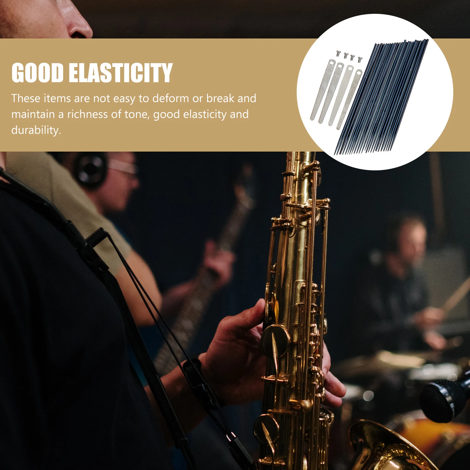 

Steel Saxophone Spring Needles Replacement Parts Tenor Sax Accessories Clarinet Repairing Traditional Reeds Instrument