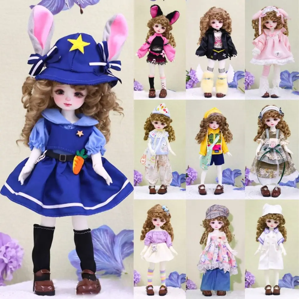

Cute Pretty 30cm Doll Clothes DIY Replaceable 1/6 BJD Doll Dres Toy Gift Handmade Doll Accessories (No Dolls and Shoes)