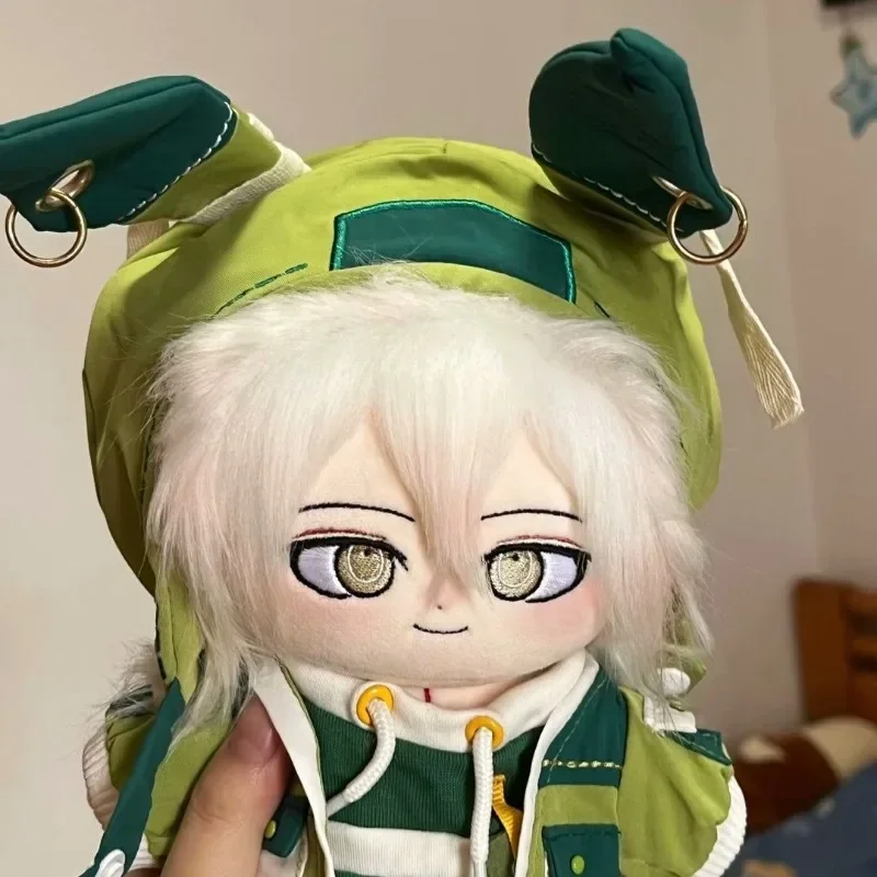 20cm Anime Plush Stuffed Doll Game V2 Nagito Komaeda Kawaii Cosplay Body With Skeleton Cartoon Plushies Toy Fans Collection Gift