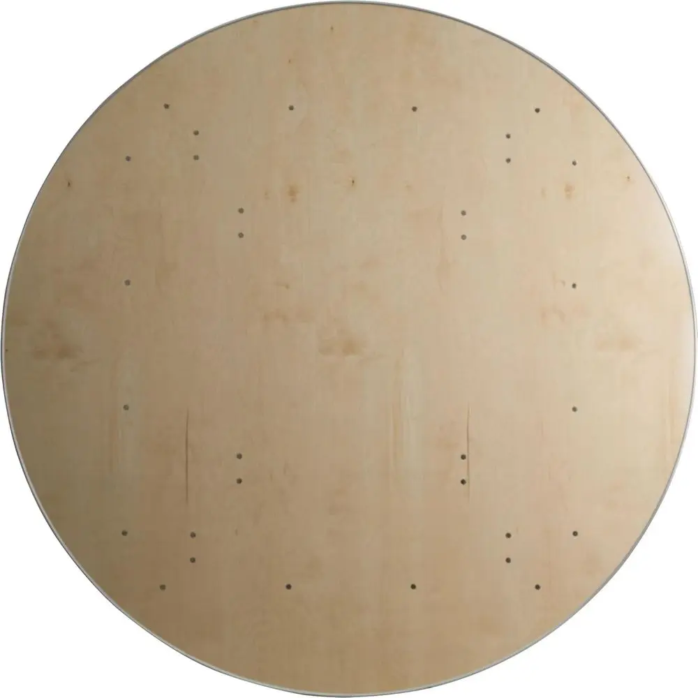 طاولة مأدبة متينة قابلة للطي بطول 6 أقدام مع حواف معدنية