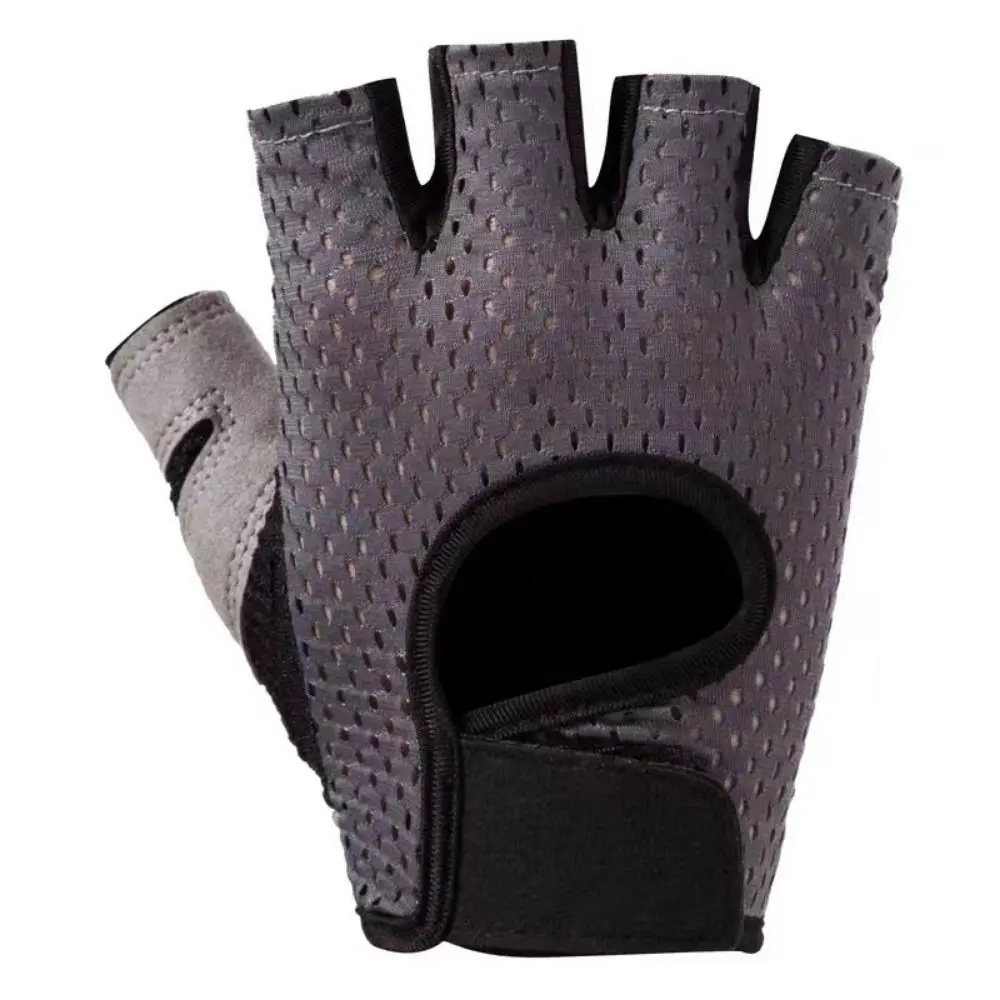 Breathable Weight Lifting Gloves Curved Open Back Shockproof Half Finger Workout Gloves Non-Slip Wearproof