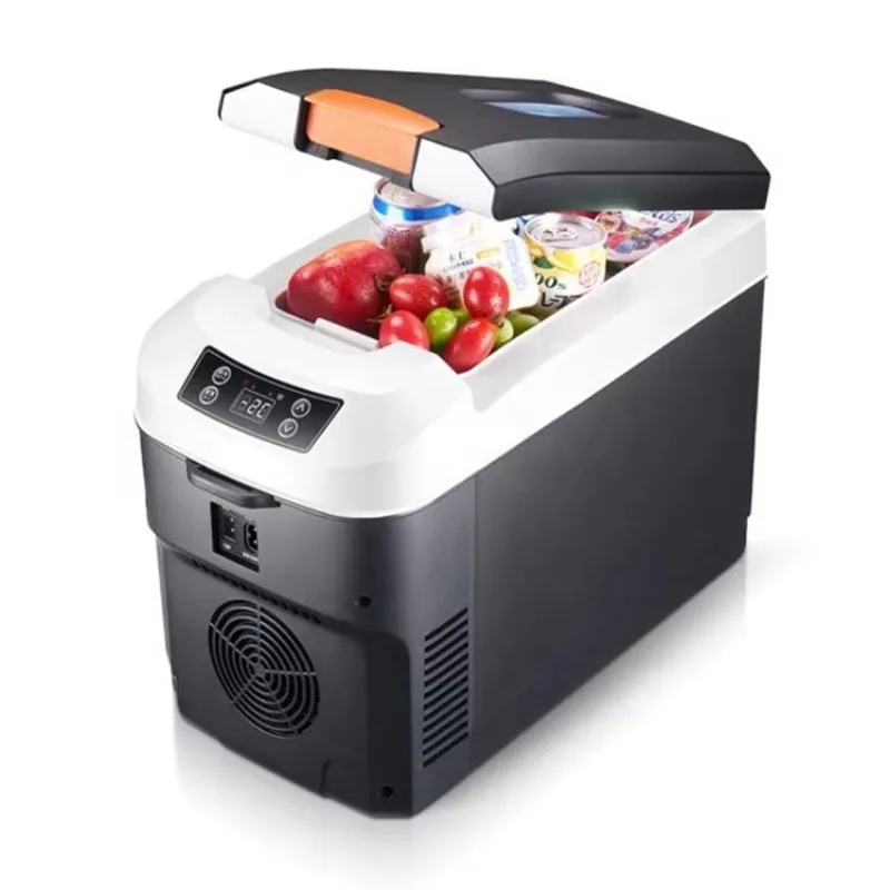 10L heat-resistant mini car refrigerator, DC12V cooler, portable thermoelectric car refrigerator