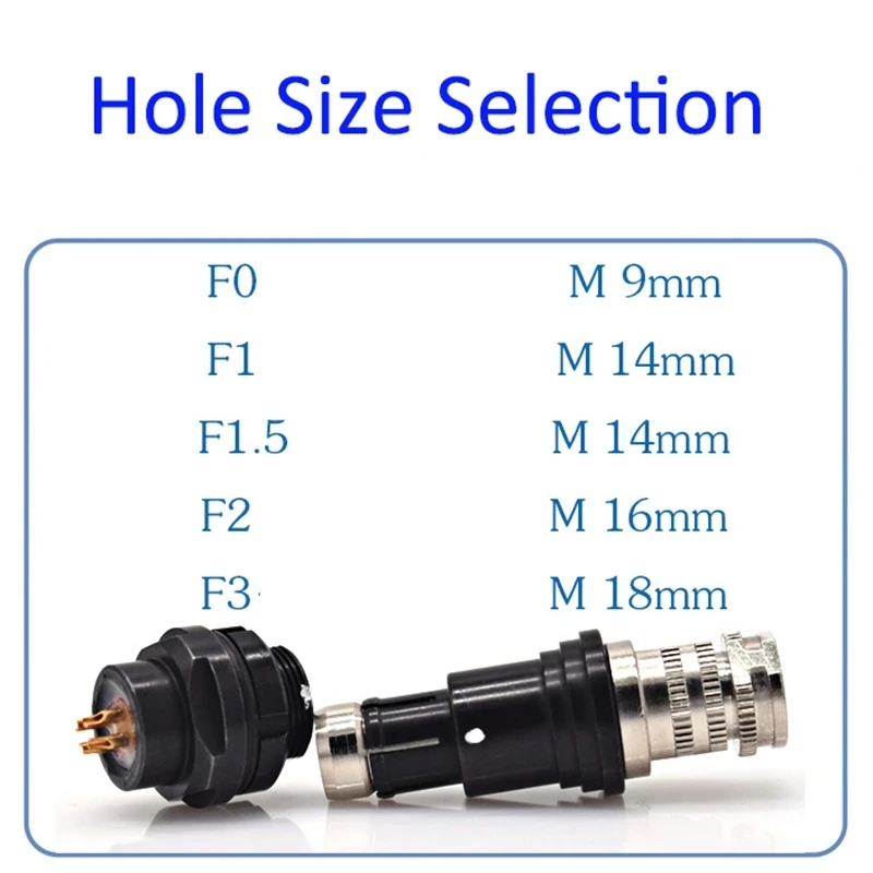 1F 103 compatible Fischer 2 3 4 5 7 8 12 pin male plug female socket half moon positioning connector