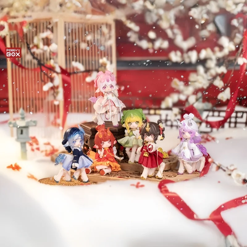 

Горячая новинка: Оригинальная коллекционная фигурка Penny's Box из серии BJD Blind Box с эвкалиптовым декором, подвижная, для декора, игрушка, подарок