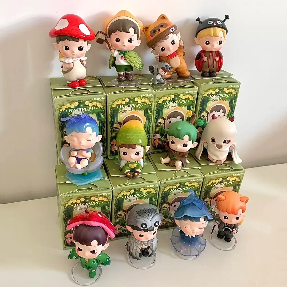 

Hacipupu Figures Adventures In The Woods Series Blind Box Cute Action Mystery Box Collectible Model Toy Room Decoration Gift Toy