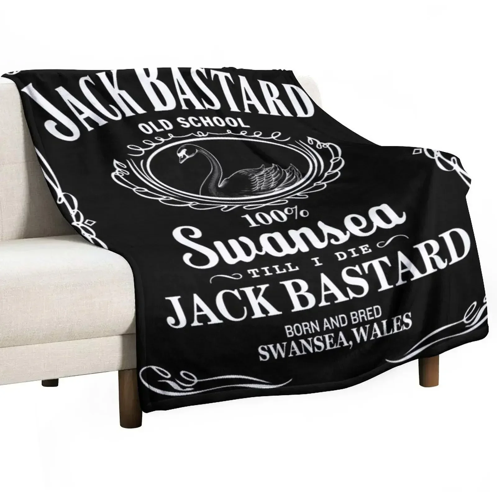 

SWANSEA - JACK BASTARD W+B Throw Blanket Furrys For Baby Blankets