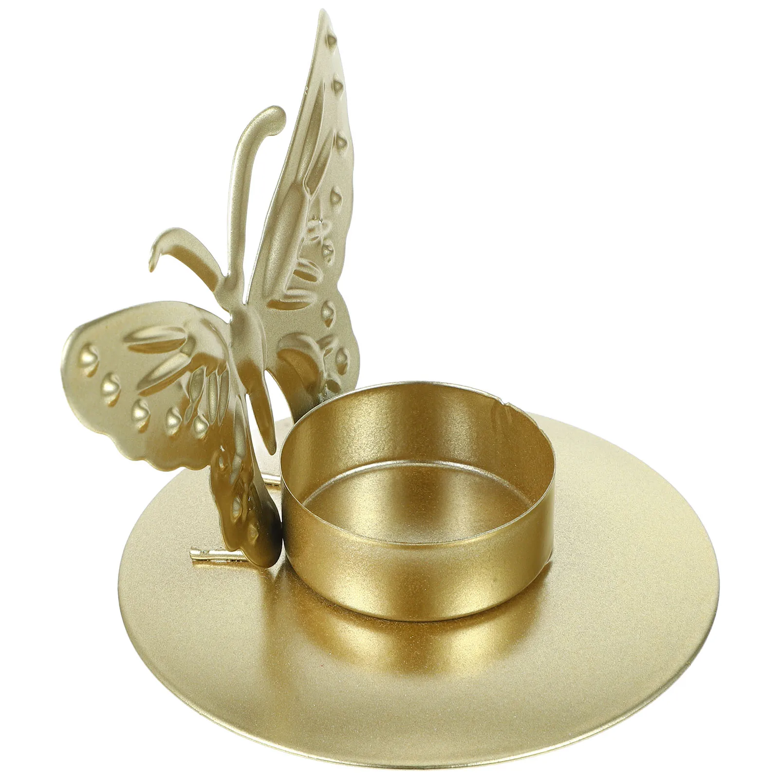

Butterfly Iron Holder Vintage Romantic Metal Tealight Stand Desktop Ornament Wedding Decoration Holder