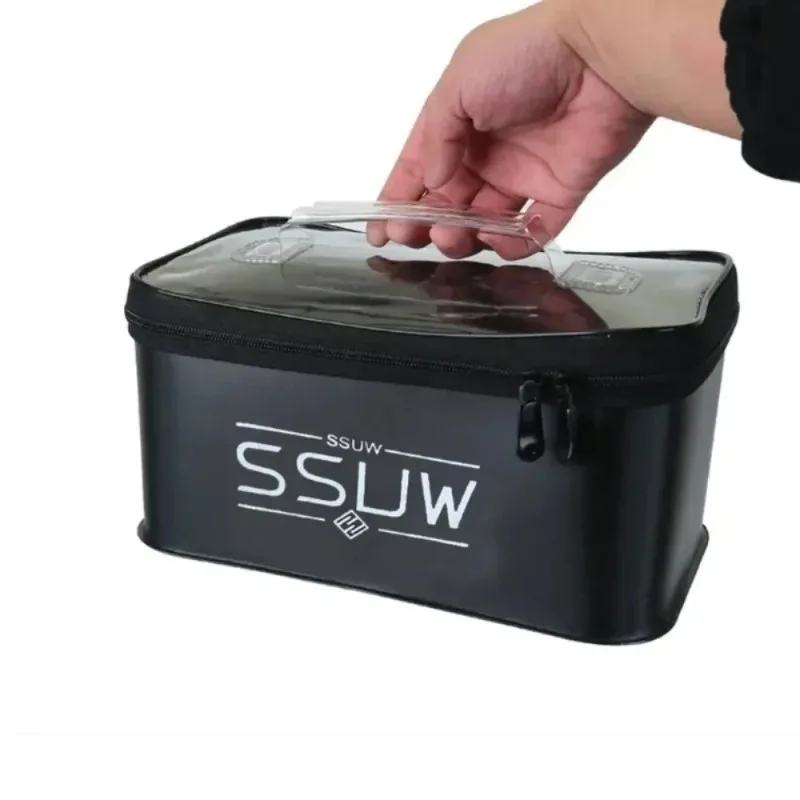 Tragbare EVA-Angelbox, 3L/5L/7L Große Kapazität Aufbewahrung Fischereimer Angelzubehör-Box Robuste Köder- und Zubehörbox – Detail 2