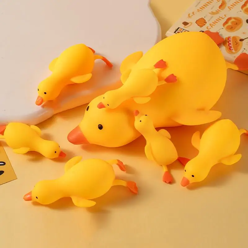 1Pcs Squishy Duck Stress Relief Fidget Toy Cute Animal Anti Stress Squeeze for Kids Adults School