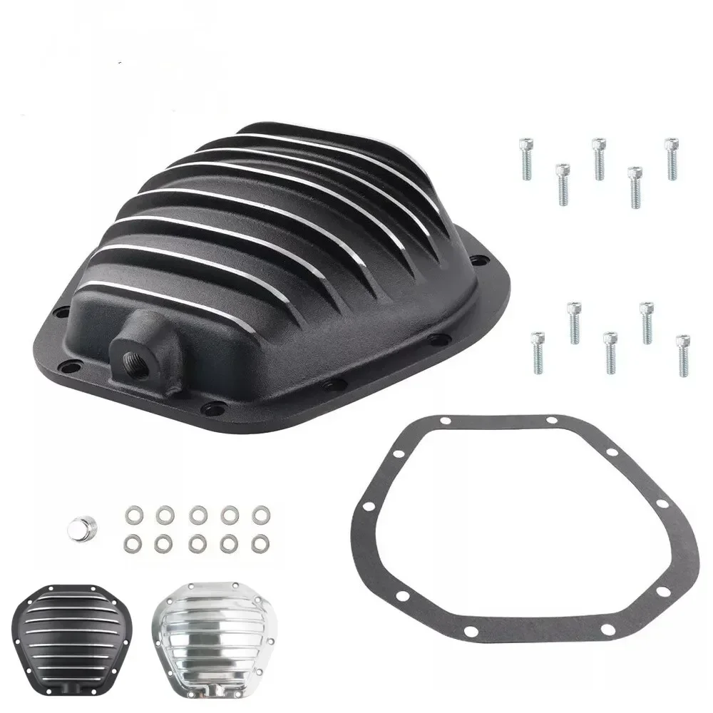 10-Bolt Rear Black Differential Cover Aluminum Wear Resistant Sturdy Convenient For Dana 60 Dodge Ford Chevrolet