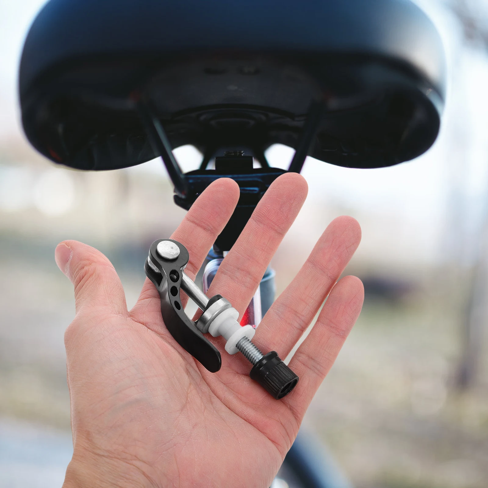 4Pcs Quick Release Bike Seat Clamp Aluminum Alloy Lock Seat Post Clamp Mountain Road Bicycle Cycling Seatpost Collar