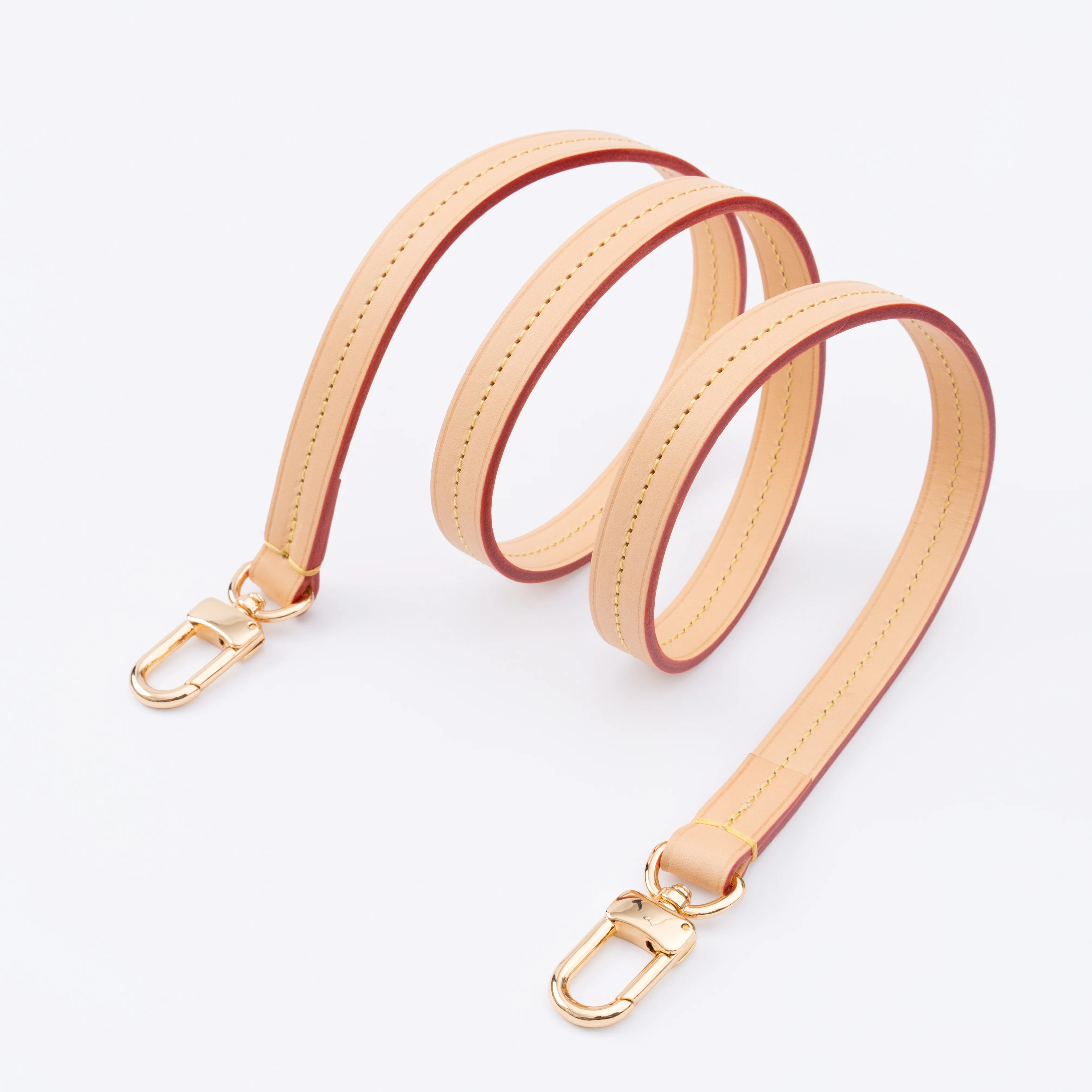 BEERY&SNOWY Bag Replacement For LV Shoulder Straps Croisette Handbag Accessories Genuine Vachetta Leather Strap