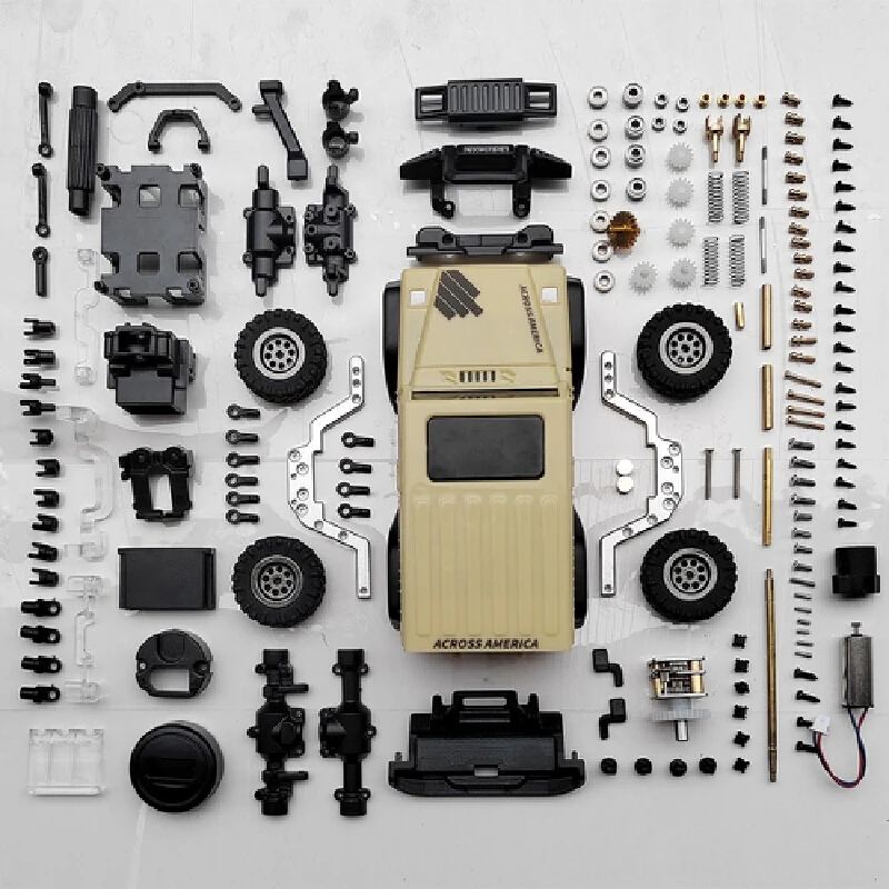 Ldarc X43 1:43 4wd Mini Rc Rock Crawler - Vehículo Todoterreno de Simulación Rtr Totalmente Proporcional