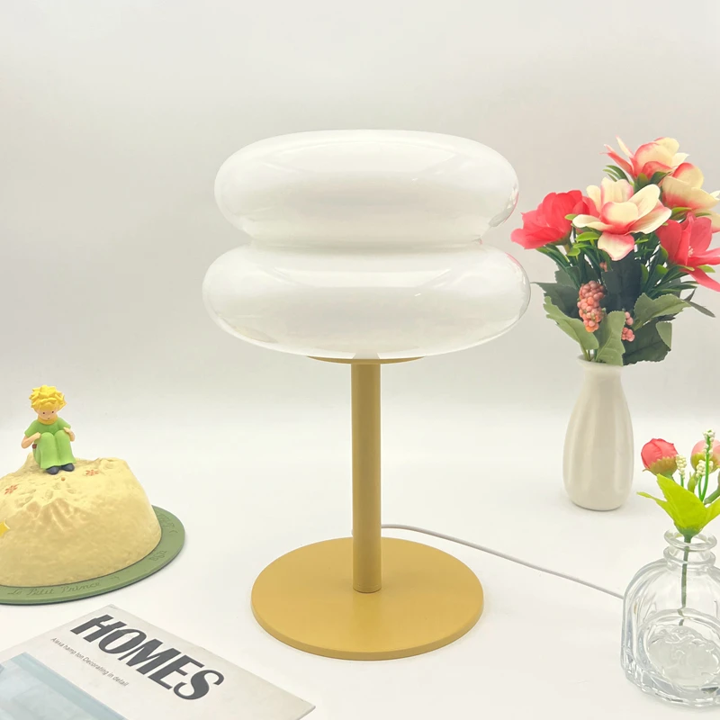 Modern Creative Hamburger LED Table Lamp Bedside Simple Fashion USB Lamp Study Room Desk Light for Livingroom Bedroom Home