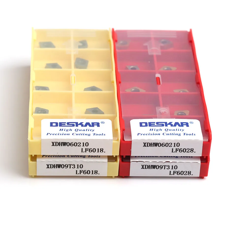 DESKAR XDHW09T310 XDHW060210 LF6018 LF6028 100% الأصلي قاطعة المطحنة أداة آلة خرط تعمل بالتحكم الرقمي بواسطة الحاسوب كربيد إدراج قاطعة المطحنة إدراج