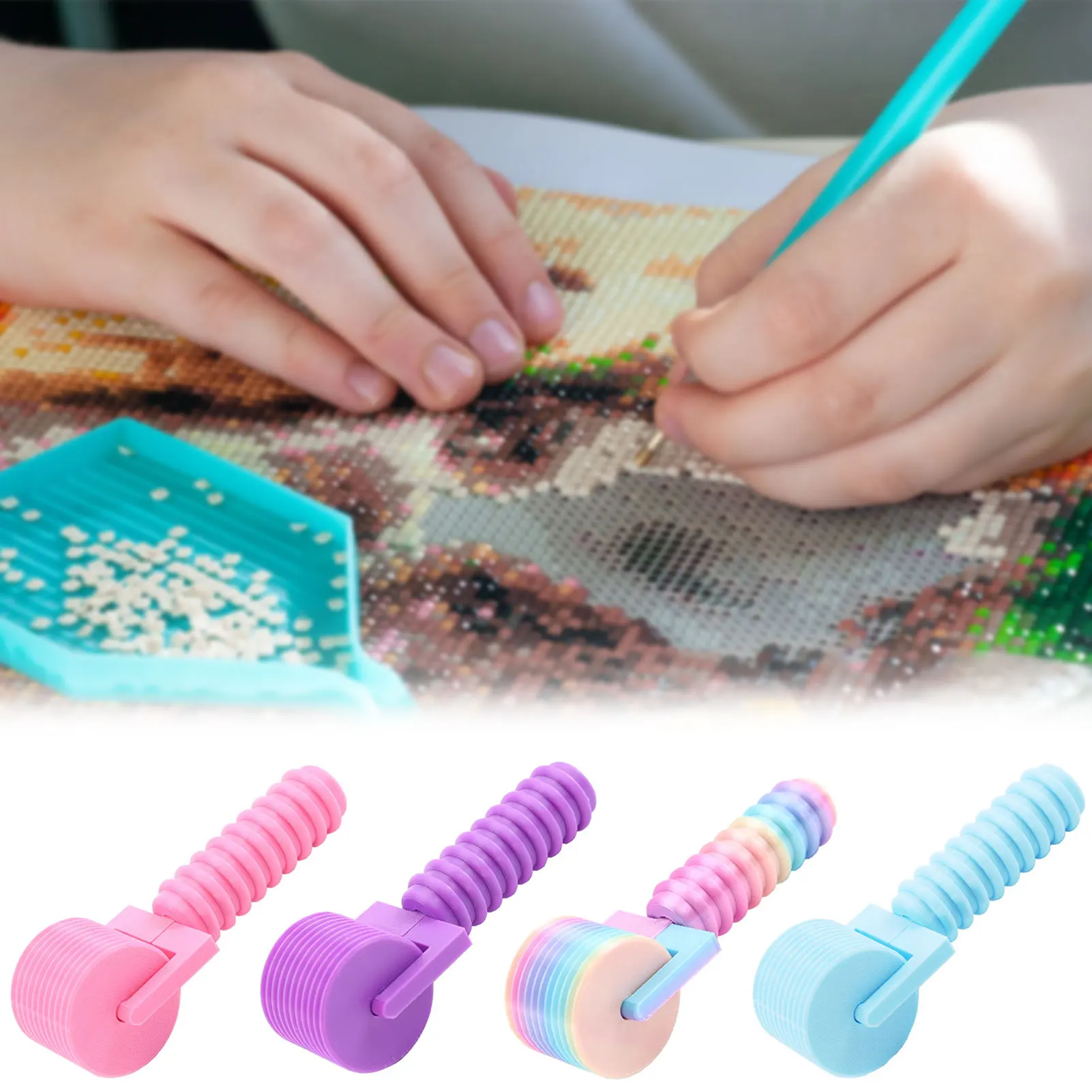 

Diamond Painting Roller,Detachable Art Tool,DIY Diamond Art Roller Beads Corrected & Fixing Tool For Diamond Art Tool Accessorie