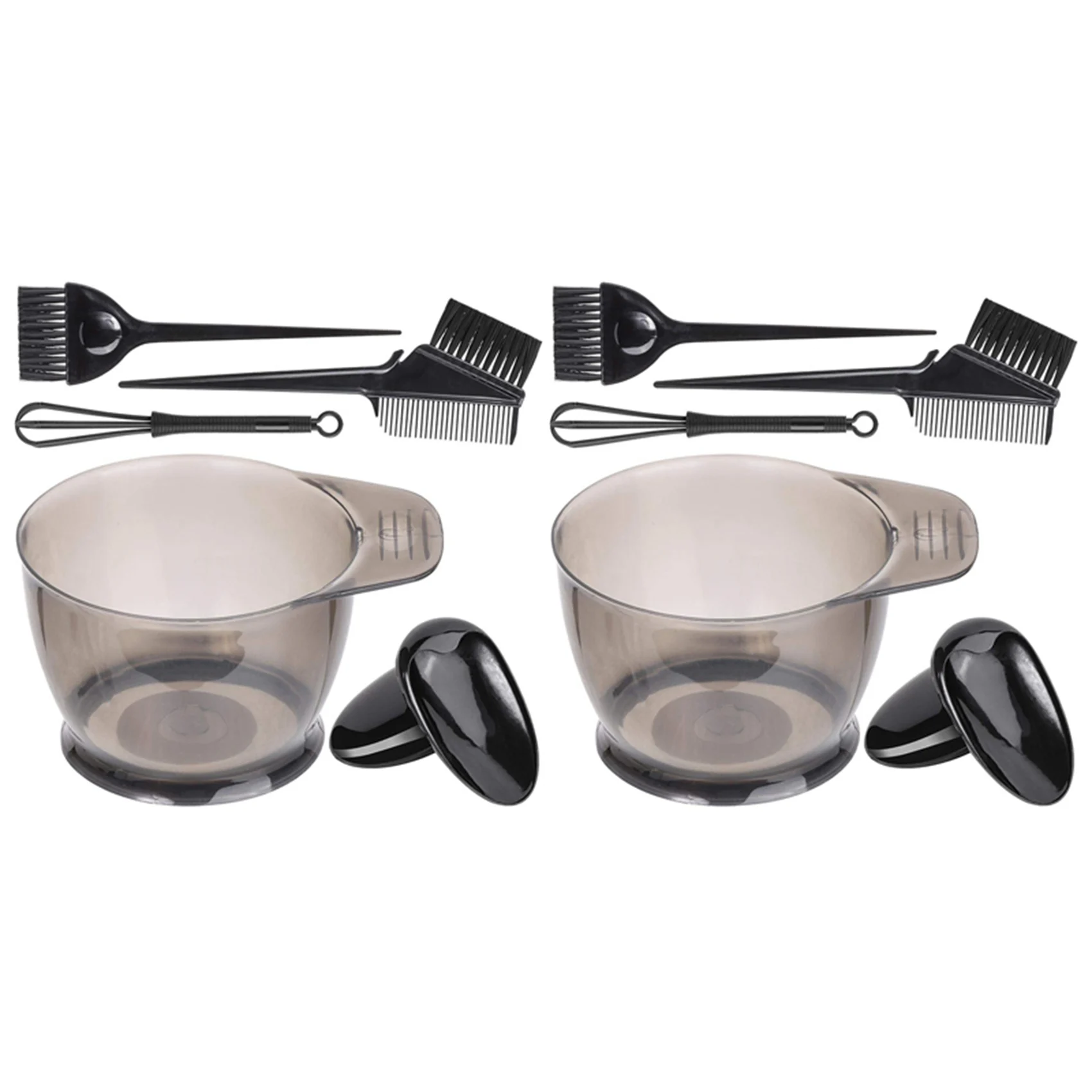 A83X-10 szt. Profesjonalne narzędzia do farbowania włosów, odpowiednie do salonu i do domowego farbowania włosów, szczotka do farbowania, grzebień, miseczka do koloryzacji, mieszadło do farb, czarne