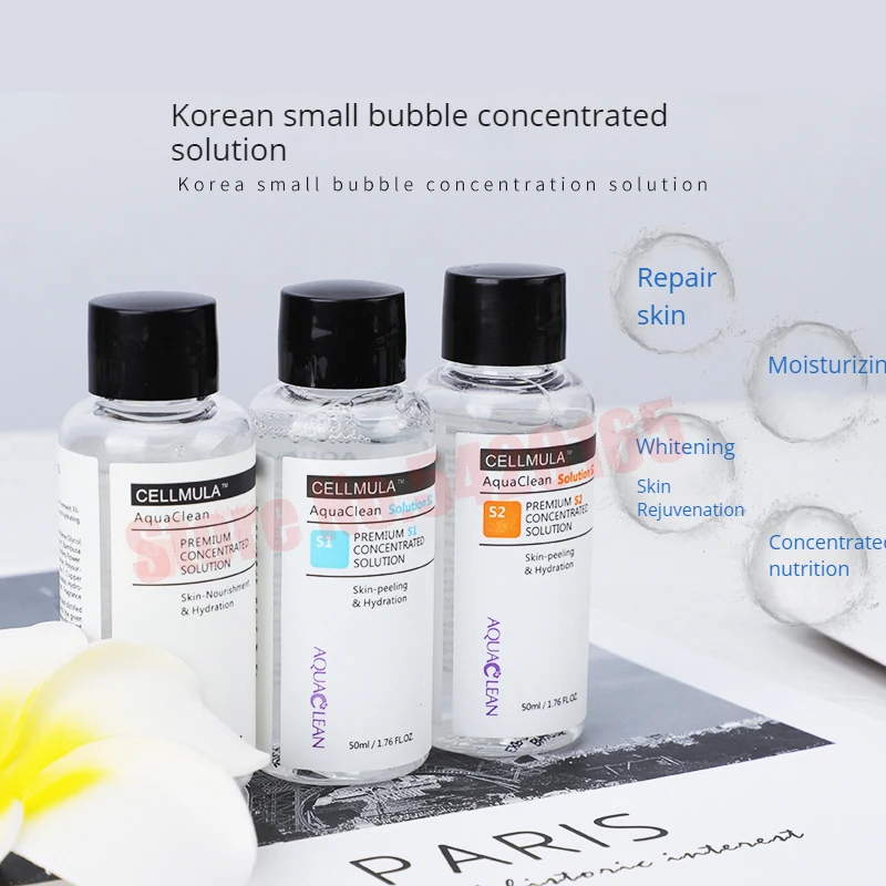 Korea Aqua Clean Peeling Facial Solution S1 S2 S3 Serum Essence For Hydra Dermabrasion Skin Care Beauty Blackhead Wrinkle Remova