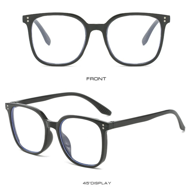 حجب النظارات عين القط عدسة واضحة خفيفة للجنسين نظارات الموضة النظارات البصرية عدسة مسطحة حماية العين نظارات عادية #4