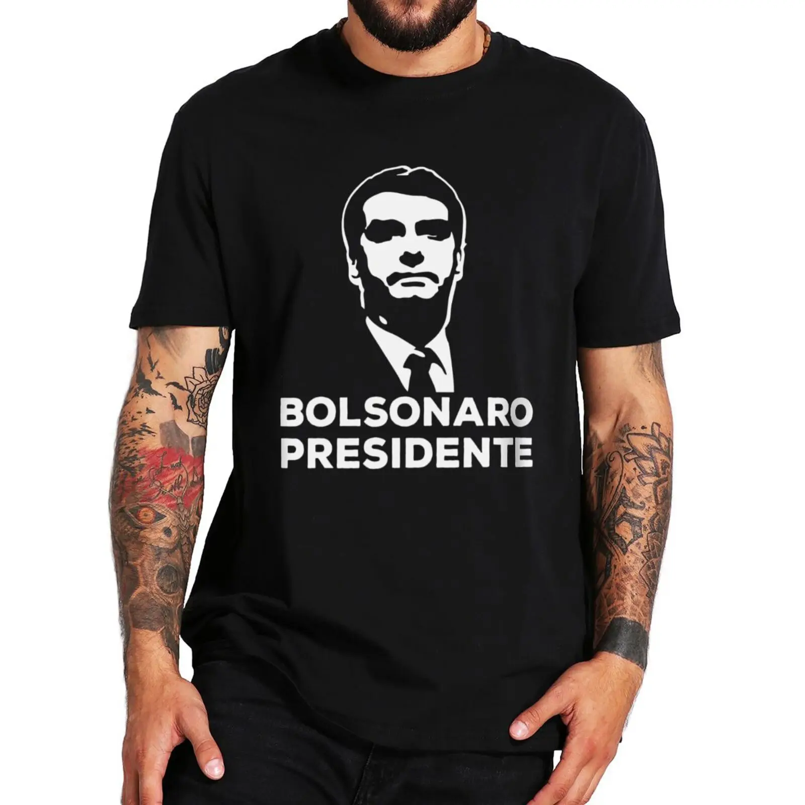 تي شيرت موديل جديد 2025 Bolsonaro President 2022 تي شيرت 2022 أنصار الانتخابات البرازيل تي شيرت 100% قطن مقاس أوروبي تي شيرت صيفي F