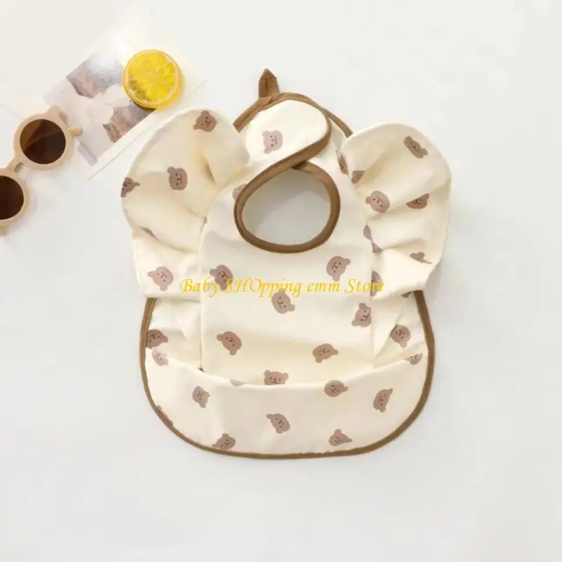 23GD Angel Angel Wing مصمم Baby Bib Pu Pu Water Pray Burp Dorp Depance سهلة التنظيف للطفل الصغير