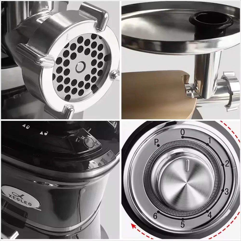 Commercial 6.5L Stand Food Blender Electric Meat Grinder 3 In1 Food Processor Dough Mixer Planetary Food Mixer Machines view 6