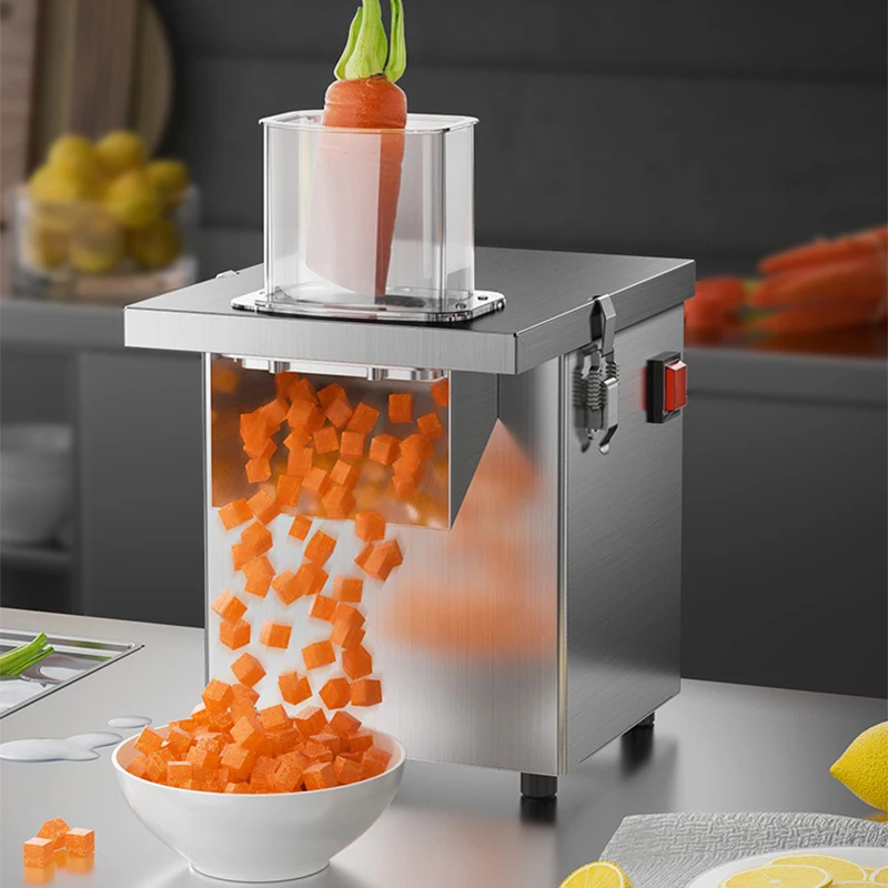 Multi-Function Vegetable Cutter Dicing and Slicing Machine Large-Capacity Stainless Steel Vegetable Cutter Radish & Onion Dicing