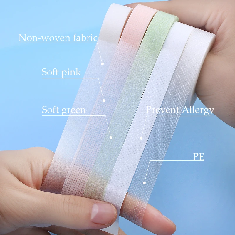 Wholesale Grafting Eyelash Tape Non-woven Medical Tape Microporous PE Breathable Eyelash Extension Tool Good Stickiness