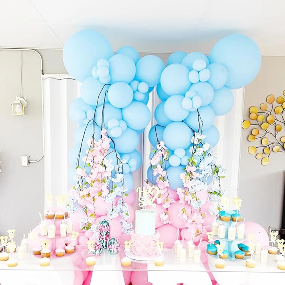 5/10/12 cali Pastal Blue Pink Balloon Baby Shower Kid Birthday Party Decor Ballon Wedding Gender Reveal New Year Party Decoration