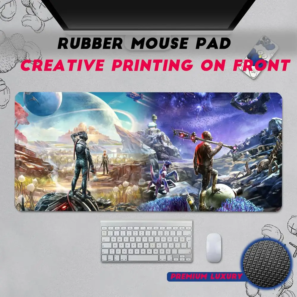 Mouse Pad Non-Slip Rubber Edge locking mousepads Game play mats Video Adventure Game The Outer Worlds for notebook PC computer