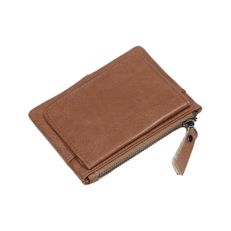 Coin Purse High Quality Retro Creative Mini Storage Bags Handmade Leather Multi Functional New Card Bag Card Cover Short Wallet