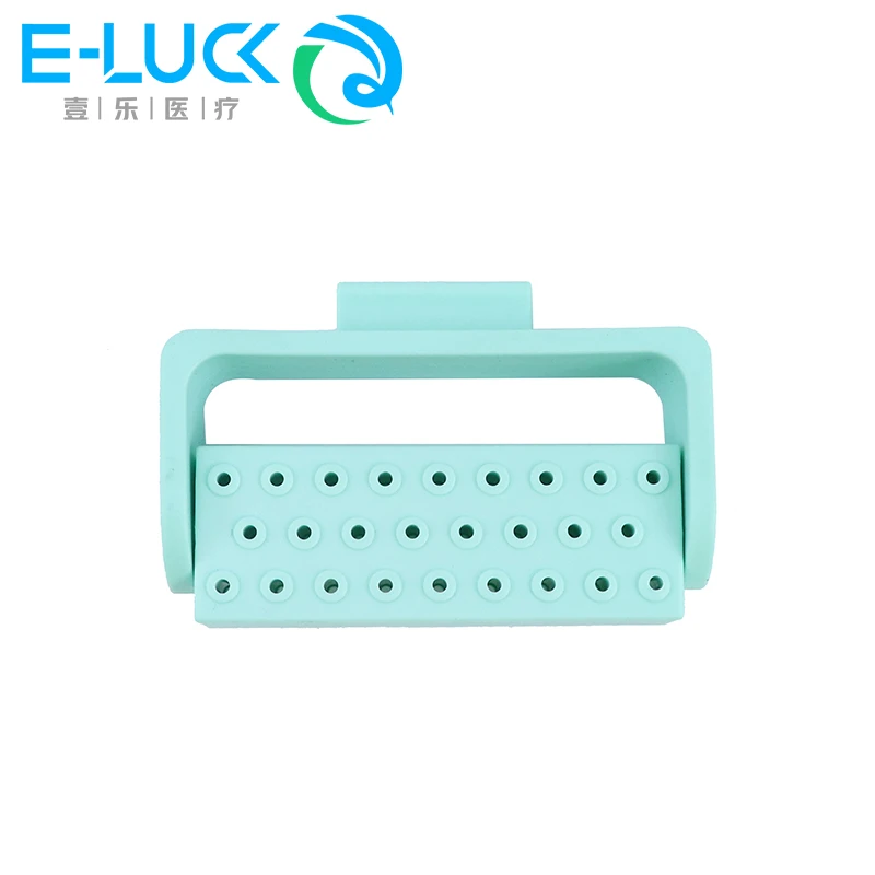 

26Holes Dental FG Bur Holder Drills Sterilizer Holder Autoclavable Plastic Disinfection Holder For High Speed Burs