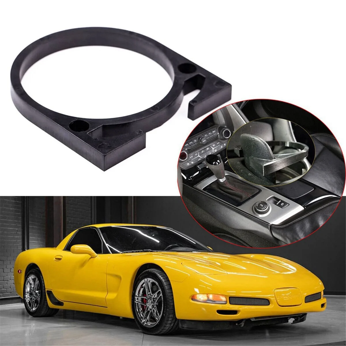 New Design Large Cup Holder Upgrade Drink Support for Chevrolet Corvette C5 1997-2004 22056918