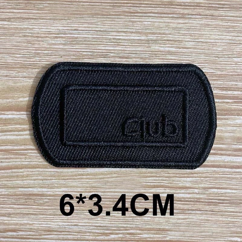 5 Stück/ Schwarze Kleidungsaufnäher, Stickerei-Applikationen, selbstklebende Aufnäher, zum Nähen oder Aufbügeln für Rucksack, Hut, Jacke – Detail 4