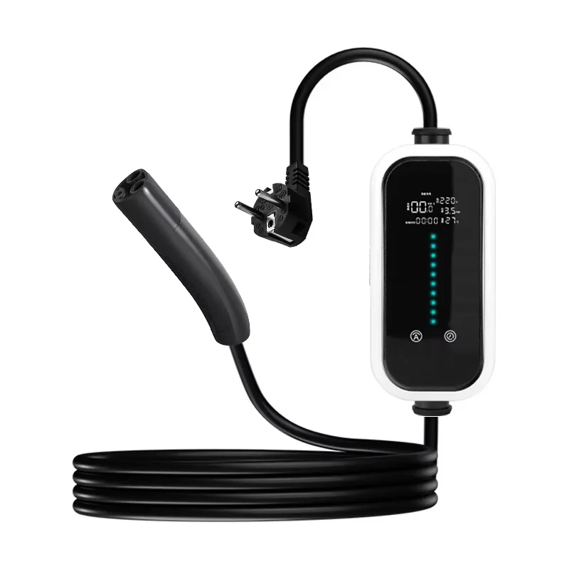 

Европейский зарядный кабель для электромобилей Tesla, подходящий для домашнего использования и портативности