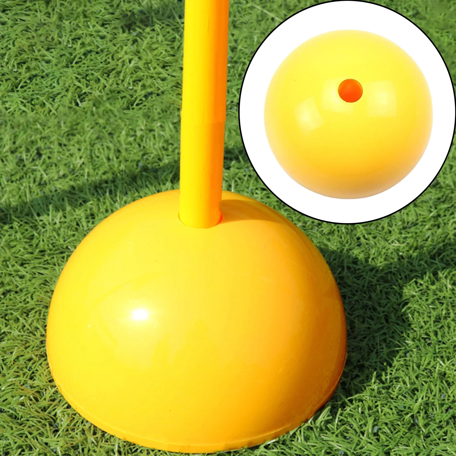 Penanda Latihan Tiang Tanda Sepak Bola Penanda Kelincahan Bar Rintangan Tahan Jatuh untuk Latihan Sepak Bola Basket Olahraga Luar Ruangan