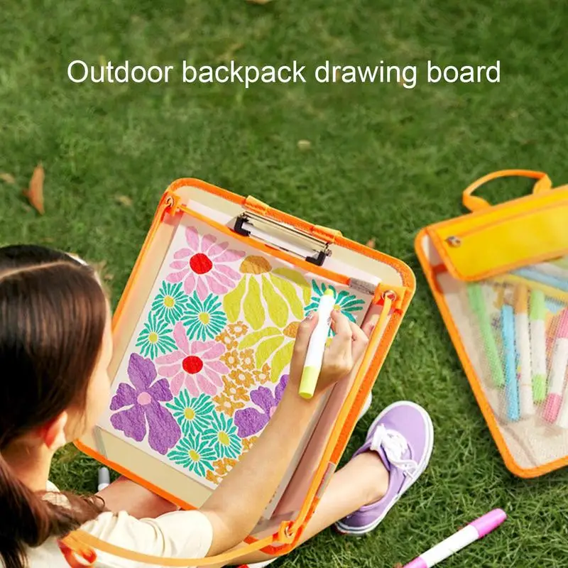 Painting Board For Kids Art Easel For Outdoor Creativity Complete Drawing Board Set For Boy & Girls Painting Accessories