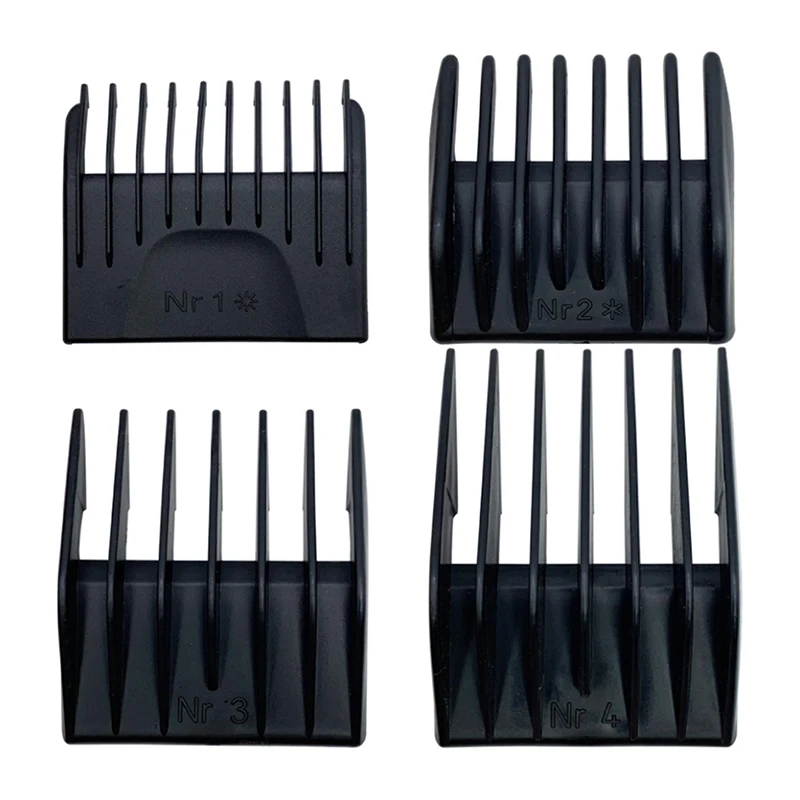 4pcs/set Barber Professional Universal Hair Clipper Limit Comb Replacement Cutting Guide Combs  For Moser 1400 Size 3/6/9/12mm